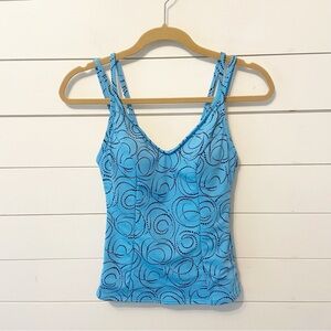 Miraclesuit | Women’s Blue Swirl DesignTankini top ONLY Size 10
